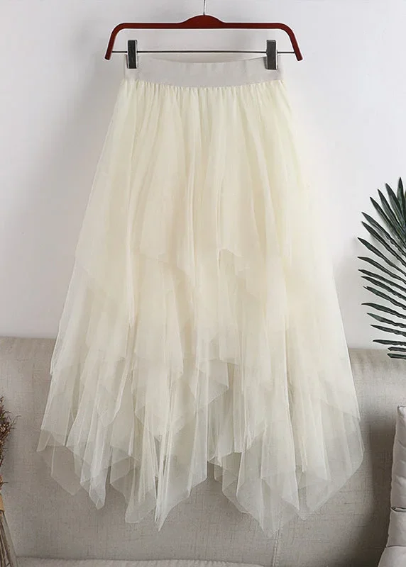 plus-size-grey-asymmetrical-design-tulle-skirt-summer