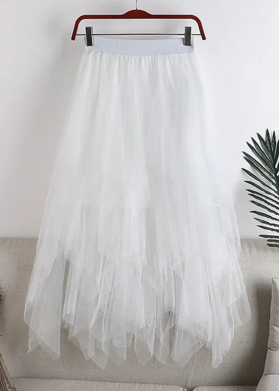 plus-size-grey-asymmetrical-design-tulle-skirt-summer