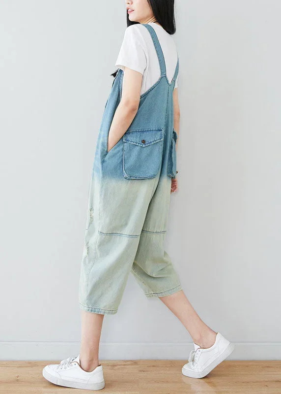 plus-size-light-blue-patchwork-gradient-color-cotton-overalls-jumpsuit-spring