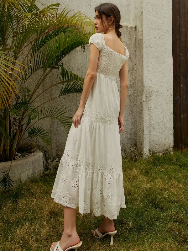 pure-cotton-ruched-long-dress