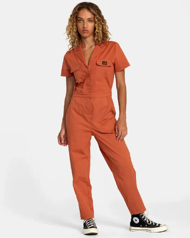 Dayshift Collection Jumpsuit - Sandlewood