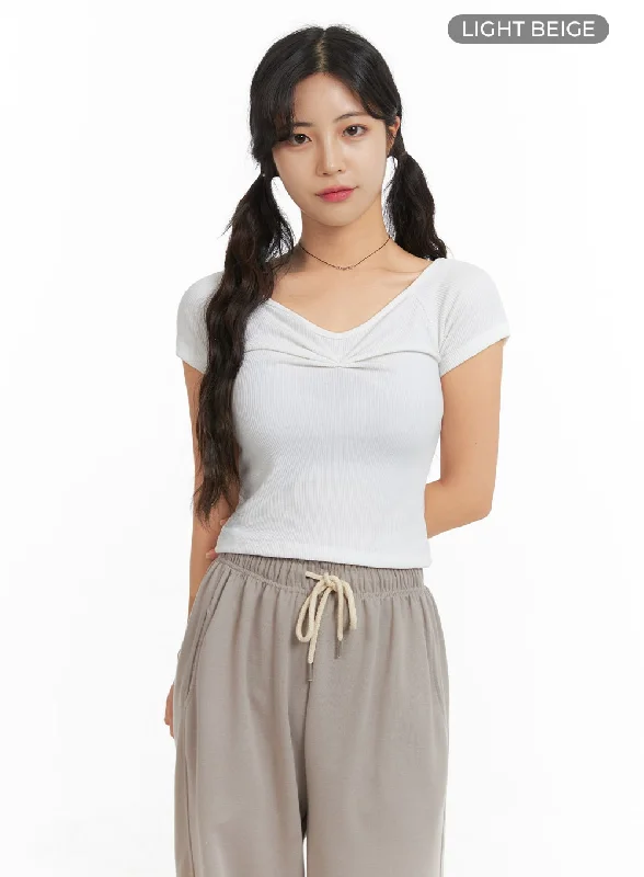 ribbed-shirred-short-sleeve-top-om427