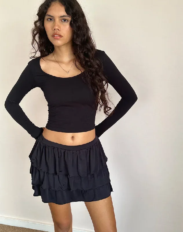 sefone-tiered-mini-skirt-black-slinky