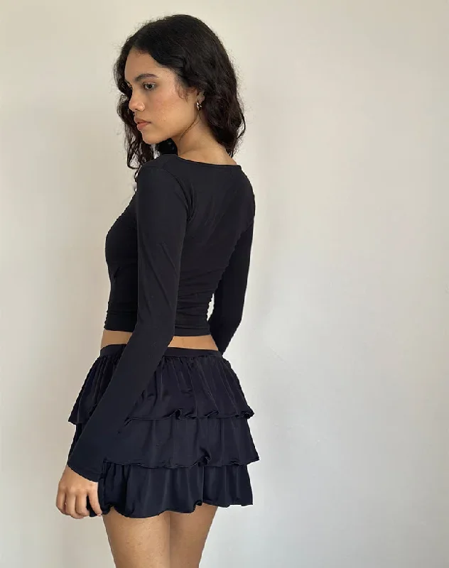 sefone-tiered-mini-skirt-black-slinky