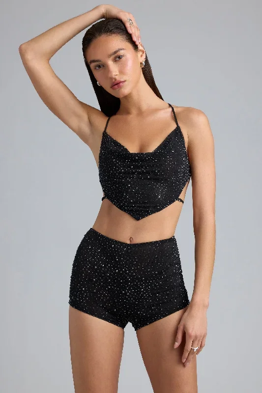 skye-embellished-cowl-neck-crop-top-black