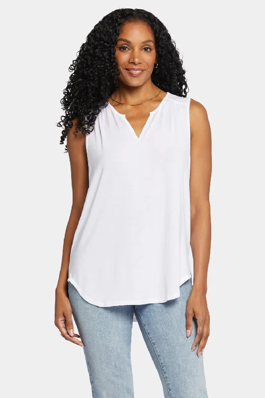 Sleeveless Perfect Tee - Optic White