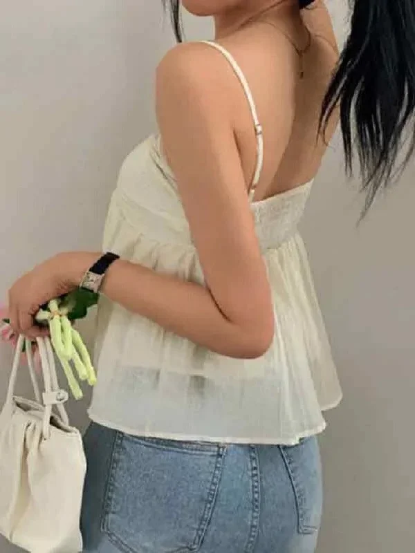 solid-color-pleated-lace-up-cami-top