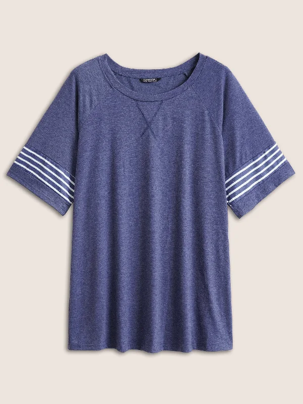 striped-contrast-raglan-sleeve-crew-neck-t-shirt