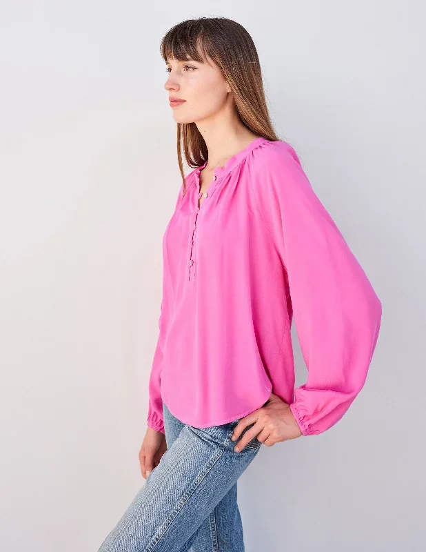 sundry-long-sleeve-flowy-blouse-in-magenta