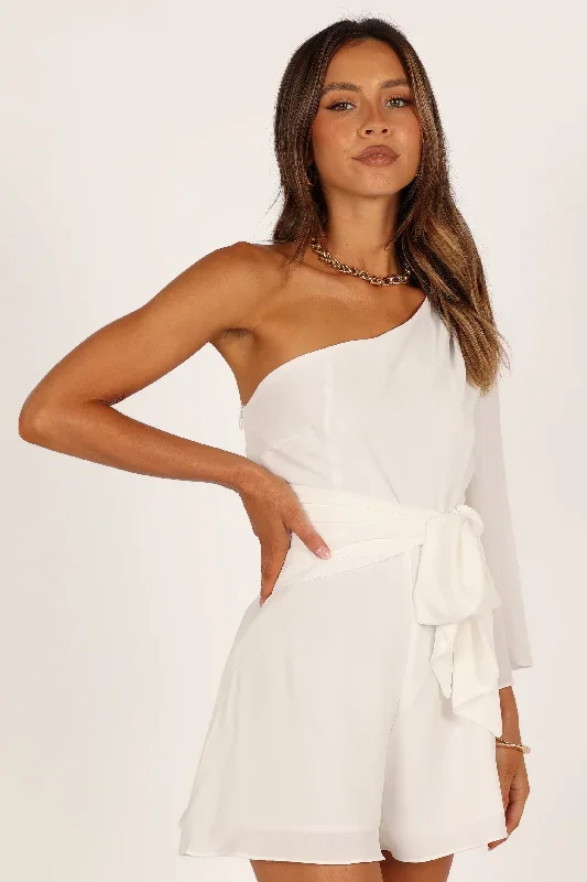 tien-one-sleeve-romper-white