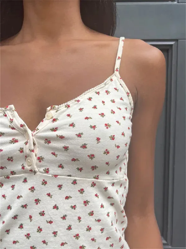 vest-sleeveless-strap-v-neck-buttons-up-floral-print-casual-tank-party-street-spring-summer-camis-crop-tops