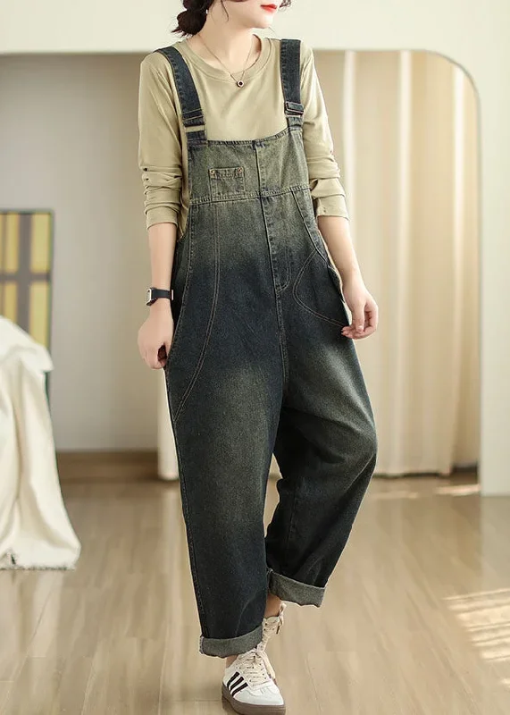 vintage-slash-neck-pockets-patchwork-denim-jumpsuits-fall