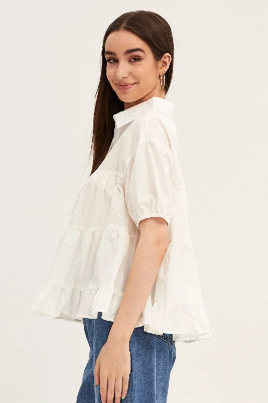 white-collared-shirt-puff-sleeve-wc8327-47wb