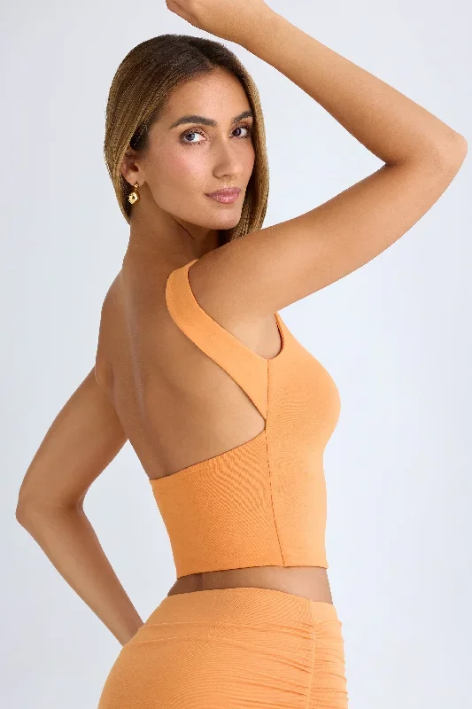 wren-high-neck-open-back-crop-top-sunset-orange